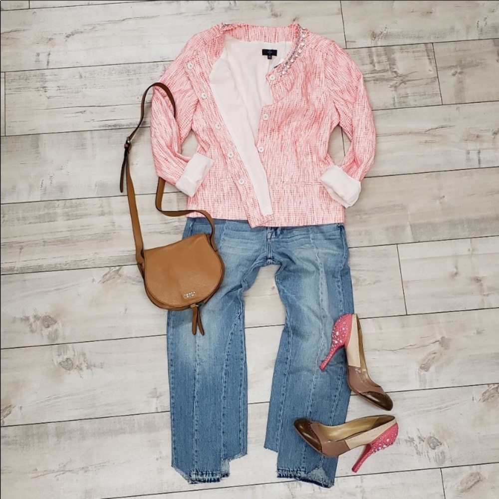 NYDJ Tweed Rhinestone Jackets NWT - Picture 2 of 6